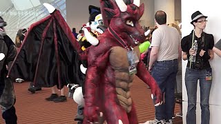 Anthrocon 2014 Fursuit Parade [upl. by Asihtal]