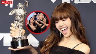 Blackpink Member react to LISA WIN BEST KPOP in MTV VMAs 2024 [upl. by Saberhagen]