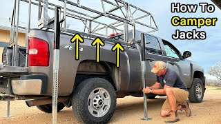 DIY Truck Camper Build  Camper Jacks  Pt 2 [upl. by Siednarb]