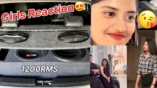 JBL amp Pioneer Subwoofer 🔊 Cute Girls Reaction😍  Varun1185 [upl. by Stefan]