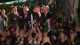 Hongrie large victoire du populiste Viktor Orban aux élections [upl. by Esiahc]