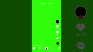 TikTok Overlay Green Screen Motion Graphics 4K 30fps Copyright Free videoediting effects green [upl. by Eerized]