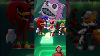 Knuckles Exe vs Amy Exe vs Sonic Exe Tails Nine Exe x Coffin Dance Tiles Hop shorts [upl. by Beekman345]