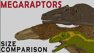 Dinosaurs Size Comparison Megaraptors  Extinct Deadly Animals [upl. by Bouchier574]