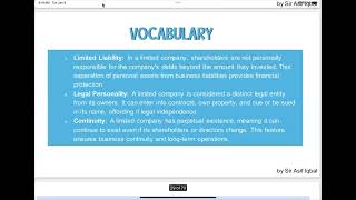 Concept of Limited Company  Limited Liability  Legal Personality  Seperate Legal Identity [upl. by Notnyw]