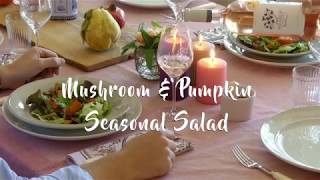 Mirabeau rosé pairing recipes mushroom amp pumpkin salad [upl. by Ytsenoh]