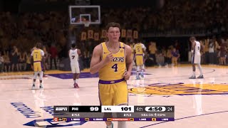 NBA 2K25 Gameday Mode  LAKERS vs 76ERS 4TH QTR HIGHLIGHTS [upl. by Judon285]