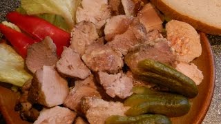 Domací vepřová konzerva  Homecanned meats  videorecept [upl. by Euqinor47]