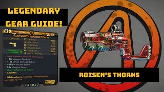 Borderlands 3 THE ROISENS THORNS LEGENDARY PISTOL FARMING AND REVIEW GUIDE [upl. by Duston]