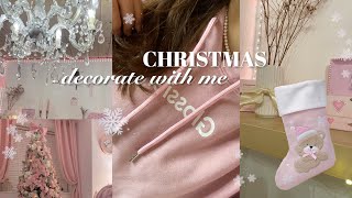 decorating my room for pink christmas 2022 [upl. by Lazar]