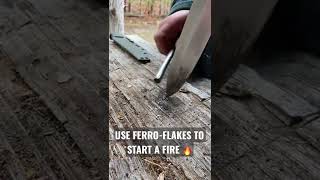 Amazing Way to Use FerroRod With the SHEMANESE shorts bushcraft survival [upl. by Conan244]