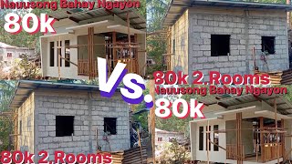 80k Hardiflex House Vs80k Concrete House with steel Trusses amp Color roof [upl. by Lrem130]