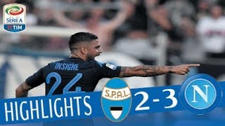 Spal  Napoli 23  Highlights  Giornata 6  Serie A TIM 201718 [upl. by Luy]