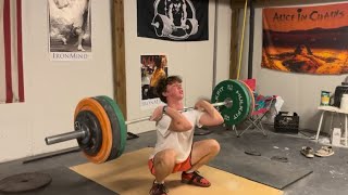 230lb104kg Clean  61kg body weight [upl. by Okiruy]