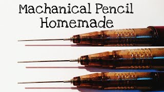 How to Make Homemade Mechanical PencilMechanical Pencil Making at Home using Inkless Pen Refill [upl. by Morocco]