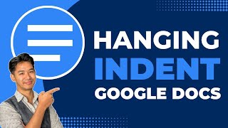 Hanging Indent Google Docs  How to [upl. by Ahilam]