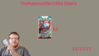 Paradox RipPokemon TCG Openings Scarlet amp VioletParadox Rift Boosters 121723 [upl. by Ruperta]