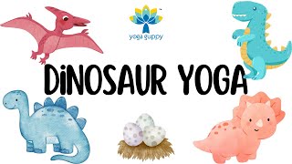 Yoga Poses for Strength amp Balance  Dinosaur Yoga l Easy Animal Poses for Kids  Yoga Guppy [upl. by Lil]