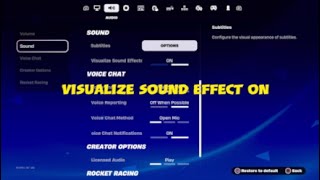 Fortnite Chapter 5 season 1 Howto visualize soundeffect See Footsteps [upl. by Betta]