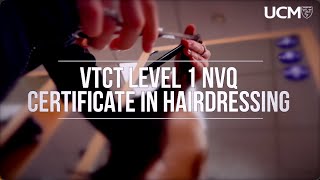 VTCT Level 1 NVQ Certificate in Hairdressing [upl. by Valenka]