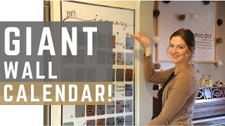 How I Plan and Schedule my Life  DIY Wall Calendar [upl. by Lacim]