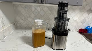 AMZCHEF Slow Juicer DemoReview [upl. by Mccallum981]