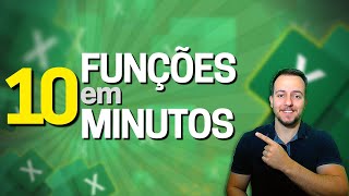 10 Funções Essenciais do Excel em 10 minutos  Exemplo Prático  Fórmulas Importantes [upl. by Ellenod197]