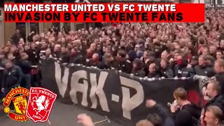 FANMARCH FC TWENTE FANS IN MANCHESTER  Manchet United vs FC Twente  25092024 [upl. by Amaryllis911]