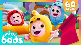 Minibods NEW Yes Yes Vegetables  Eat Your Greens  Baby Oddbods Marathon  Funny Cartoons for Kids [upl. by Luapnoj513]