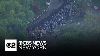 Protesters thwarted in attempt to get to Met Gala NYPD makes at least 2 dozen arrests [upl. by Gaston144]