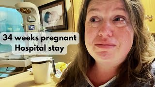 High Blood Pressure At 34 Weeks Pregnant Hospital Update 34 weeks pregnant with baby 4 [upl. by Rabin]