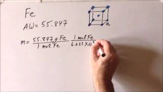 Unit cell problem iron Fe [upl. by Janeta]