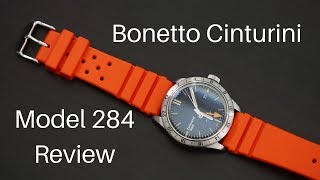 Bonetto Cinturini Model 284 Review  Best rubber for Seiko Divers [upl. by Henghold259]