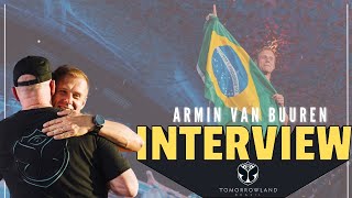 Armin van Buuren interview with AdamK  Tomorrowland Brasil 2024 [upl. by Shurwood]