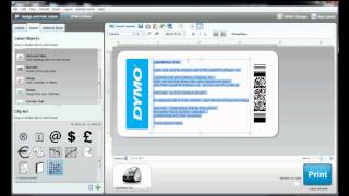 How to build your own label template in DYMO Label Software [upl. by Kinzer]