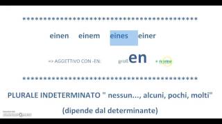 Tedesco  Lezione K14 La declinazione dellaggettivo indeterminativo [upl. by Guidotti]