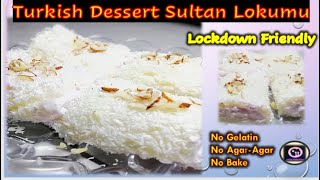 Sultan lokumu Turkish rolls Sultan lokumu trukish delight lokumu roolsdessert super pudding [upl. by Castra417]