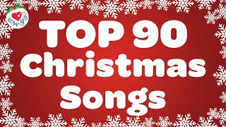 Top 90 Christmas Songs with Lyrics 🎅 Merry Christmas 2024 [upl. by Gesner]