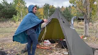 EXTREME 45° Solo Camping 4 Days  Solo Hot Tent Winter Camping in Snow Storm Wood Stove  ASMR [upl. by Aneles916]