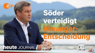 heute journal vom 030923 Causa Aiwanger Söder ZDFInterview Burning Man unter Wasser english [upl. by Eillo]