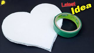 DIY Heart Shaped Wall Decor Showpiece using Paper  Handmade Craft [upl. by Brittan156]