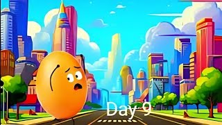 Egg Run Day1 To Day 15  English Number Learning  Rhyme English [upl. by Berny]