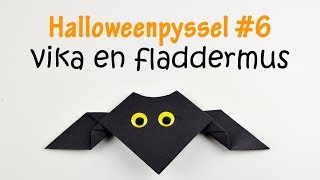 Halloweenpyssel  vika en fladdermus [upl. by Juanne]