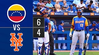 Resumen Venezuela vs Mets  Juegos de preparación 9mar [upl. by Fradin]