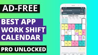 Best Free Work Shift Calendar App for Android [upl. by Baler867]