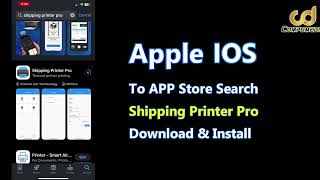 AYIN Thermal Label Printer AD240bt Bluetooth Setup For Smartphone Apple IOS [upl. by Mihalco]