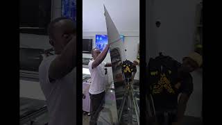 85 inches Sony tv panel repair Cof bonding in kampala Uganda [upl. by Shep]