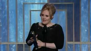 Adele wins Best Original Song Motion Picture  Golden Globes 2013 [upl. by Jacques289]