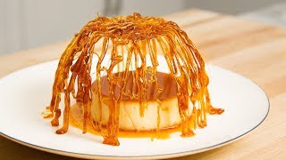 How To Make A Crème Caramel From MasterChef Canada With a Caramel Cage [upl. by Ynor]