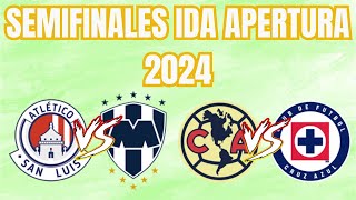 🔥PREDICCIONES SEMIFINALES DE IDA APERTURA 2024 [upl. by Anilrac879]